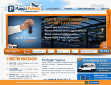 Tablet Screenshot of maggiaparking.com